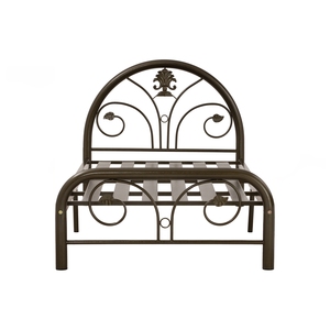 Base de Cama Individual de Metal con Diseño de Hierro Forjado, Color Dorado Antiguo, Muebles para Dormitorio - Product Image 4