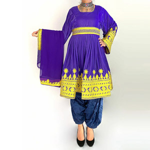 Robe afghane pour femmes, robe maxi élégante traditionnelle, vêtements musulmans modestes, manches longues, vêtements ethniques brodés pour femmes - Product Image 3
