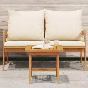 Tavolino da esterno in legno massello di acacia colore marrone - Product Image 4