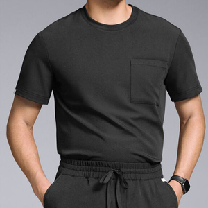 Tenues médicales imperméables Bestex pour hommes, une pièce, col en V personnalisé, trois poches, en Spandex et Rayonne, pour infirmiers, avec imprimé - Product Image 3