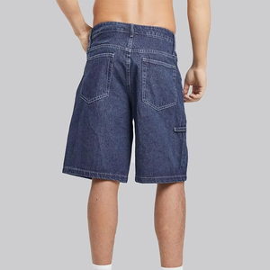 Pantalones Cortos de Mezclilla para Hombre, Talla Mediana, Estilo Carpintero, Holgados, de Trabajo, con Costuras en Contraste, Ajuste Holgado, Estilo Urbano, Bordado, Logotipo Personalizado - Product Image 3