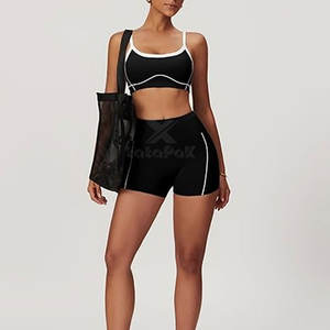 Shorts de Yoga para Mujer al por Mayor, de Alta Calidad, Antibacterianos, de Secado Rápido, Transpirables, Material Suave, Elástico, 2 Piezas - Product Image 5