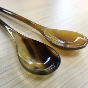 Classic Natural Ox & Buffalos Horn Spoon Flatware for Restaurant & Party <b>Tabletop</b> Serving - Product Image 1