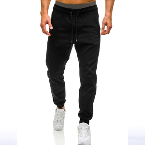 2024 Unisex 100% Cotton Baggy Straight Leg Sweatpants High Quality New Retro Washed Style <b>Men</b> <b>Elastic</b> Waist OEM <b>men's</b> <b>trousers</b> - Product Image 1