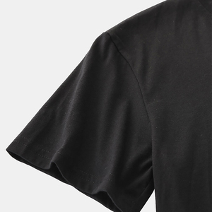Camisetas de hombre 100% algodón con logo personalizado, camiseta informal de color sólido a la moda para hombre, calidad de marca - Product Image 5