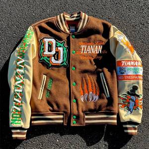 Blouson Bomber de Baseball Homme Hiver Chaud avec Col Montant, Broderie Personnalisée de Logo, Nouvelle Collection, Vente en Gros Usine, Qualité Supérieure - Product Image 3