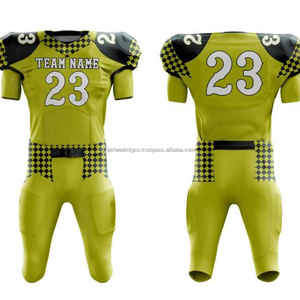 Ensemble Maillot et Short de Football Américain Respirant en Twill de Haute Qualité pour Adultes, Personnalisable, Service OEM, Vente en Gros - Product Image 2