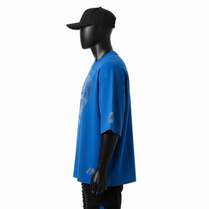 Camiseta Oversize para Hombre, Poliéster Jersey GSM, Suave y Transpirable, Color Sólido, Logotipo Personalizado, Camiseta 100% Algodón para Hombre, Corte Holgado, Estampada - Product Image 3