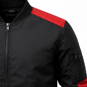 New 2026 Hot Selling Men's High Street <b>Waterproof</b> Bomber Jackets with Stand Collar Winter OEM Service Custom Size - Product Image 5