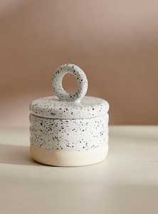 Premium quality ceramic jar crafted from durable, high-fired ceramic for long-lasting use. - Product Image 4