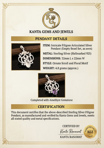 925 Sterling Silver Eco-Friendly Customized Filigree Design 25mm Oval <b>Blank</b> Bezel Pendant Resin Ashes Gemstone Jewelry - Product Image 6