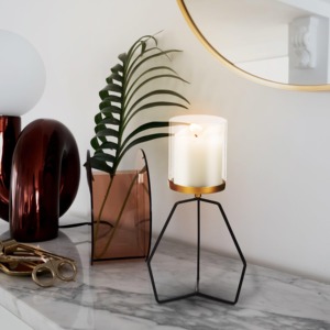 Support de bougie en métal de style antique fait à la main avec finition pour la décoration de la maison de luxe, l'hôtellerie et les événements - Product Image 5