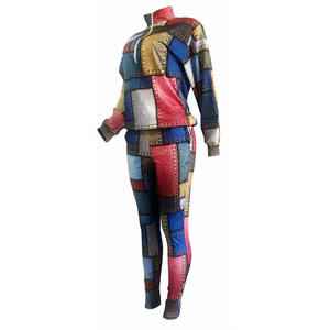 High Quality 100% Polyester Sublimation Custom Printed Oversize <b>Plain</b> <b>Tracksuits</b> for Women Fashion Wear - Product Image 3