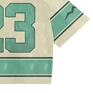 Summer Streetwear Sports Mesh Fan Jersey Custom Name & Number Retro Mesh Jersey Boxy Fit Cropped American Football Jersey - Product Image 4