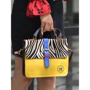 LW Luxury Fashion Women's Handbag High Quality Zebra Print Genuine Leather Side <b>Bags</b> for <b>Summer</b> Genuine Leather Lining - Product Image 2