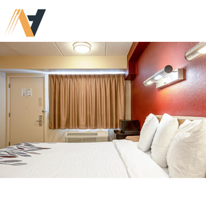 Ensemble de meubles de chambre économique Red Roof - Meubles de chambre en MDF/laqué pour projets de motels et d'hôtels économiques - Usine OEM au Vietnam - Product Image 4