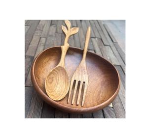 Cuillères à brindille d'acacia naturel faites à la main utilisées pour les ustensiles de cuisine vaisselle bois artisanat ensemble d'ustensiles pour servir et gadget - Product Image 6