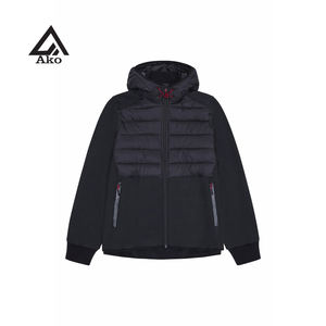 Chaqueta acolchada con capucha para hombre, abrigo de invierno aislado, fabricante de chaquetas acolchadas resistentes al agua, exportador 100% algodón por AKO - Product Image 1