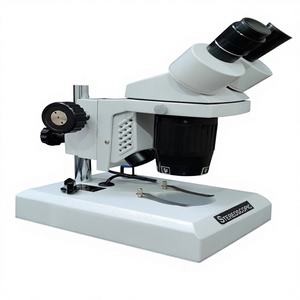 Microscope stéréoscopique binoculaire 20X 40X grossissement, double source de lumière LED, protection IP53, mise au point manuelle, tête inclinée à 45° - Product Image 1