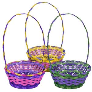 Panier cadeau en bambou naturel le plus vendu avec poignée, organisateur de rangement tissé à la main pour fruits, emballage cadeau, décoration intérieure - Product Image 3