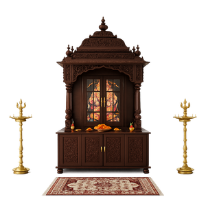Puerta de Templo Tallada a Mano en Madera de Teca con Acabado Antiguo, Ecológica, de Primera Calidad, Diseño Exclusivo, Gran Venta - Product Image 3