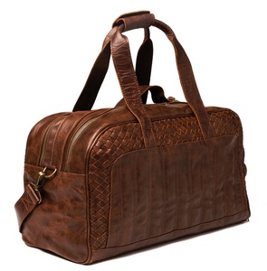 Bolsa de Gimnasio Unisex de Cuero Genuino, Bolsa de Viaje Tipo Duffel, Personalizable, Hecha a Mano, para Todas las Temporadas, Práctica y Moderna, GYM-0039 - Product Image 2