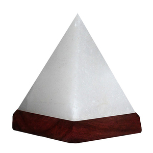 Lampe en sel de l'Himalaya naturel, cristal blanc, forme brute, décoration d'intérieur - Product Image 3