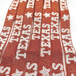 Exclusif Texas perlé sac sangle à la main broderie sac à main ceinture réglable bandoulière épaule personnalisé perles de rocaille en gros - Product Image 2