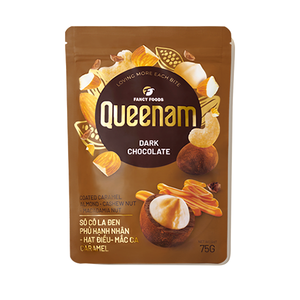 Meilleures ventes : Dragées au chocolat HALAL OEM/ODM, chocolat noir enrobé de caramel, amandes, noix de cajou, noix de macadamia, 150g, en gros, snacks, bonbons - Product Image 2
