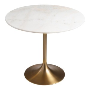 Handcrafted Modern Coffee <b>Table</b> with Natural <b>Stone</b> Marble <b>Top</b> and Geometric Metal Base for Designer Interior Projects - Product Image 5