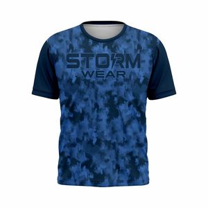 T-shirt de sport Dry Fit à sublimation, maillot de course personnalisé à manches courtes en polyester pour équipes de football, t-shirt de sport à sublimation - Product Image 1
