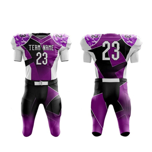 Uniformes de Fútbol Americano Personalizados de Manga Corta con el Mejor Diseño, Tallas Grandes, Estampados, Antibacterianos, con Logotipo Personalizado, Venta al Por Mayor - Product Image 6