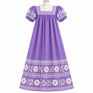 Hermosos Vestidos Mumu para una Cintura Cómoda y a la Moda, Vestido Mumu con Estampado Floral y Tribal, Antiarrugas y Transpirable - Product Image 3