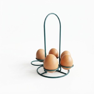 Support de rangement rotatif en spirale en métal noir pour œufs frais, pour le rangement et la présentation sur comptoir de cuisine - Product Image 2