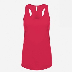 Breathable Gym Use Custom Women Tank <b>Top</b> Comfortable Exercise Workout Vest Cotton Spandex Material Plain Gym Singlet - Product Image 4