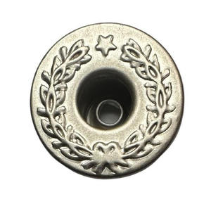 Boutons à rivets en alliage de zinc personnalisés, sans nickel, à tige métallique, pour vestes, pantalons, vêtements, vente en gros OEM - Product Image 2