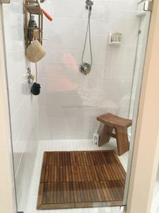 300x300mm Modern Waterproof Water Resistant Anti-Slip Fireproof Eco-Friendly Dual Lock Click Square Outdoor Wood <b>Plastic</b> Decking - Product Image 6