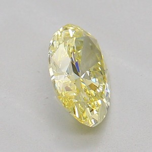 Diamant Jaune Fantaisie Ovale de 0,69 ct, Clarté VVS2, Coupe Excellente, Certifié, pour Bijoux Fins et Bagues de Fiançailles - Product Image 4