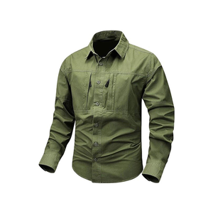 Chemise de pêche à séchage rapide pour homme, boutonnée, manches longues, protection UV, fabricant OEM - Product Image 3