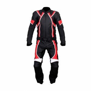 <b>Black</b> <b>Red</b> Cowhide leather racing <b>suits</b> for Riders - Product Image 1