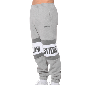 Customized Mens Printed Panel <b>Trousers</b> Relaxed Fit Elastic Waist <b>Cuffed</b> Street Fashion 100% Cotton Heavyweight Fleece Casual OEM - Product Image 5