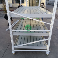 Serre agricole multi-spaces Hangdi à structure galvanisée, argentée, polyvalente, ultra-résistante