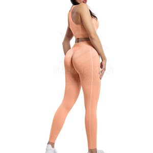 Conjunto de Yoga para Mujer, Estilo Único, Cómodo, Superventas, Diseño Sólido, Transpirable, Ecológico, Ligero, de 2 Piezas - Product Image 5