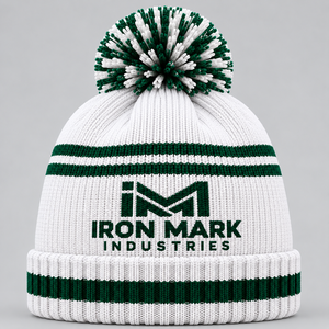 Iron Mark Industries Beanie <b>Hat</b> Unisex Adult Knit <b>Winter</b> Cap 100% Wool Breathable Waterproof Casual Outdoor Solid Flock Print - Product Image 2