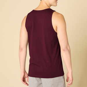 Débardeur de sport pour homme, style musculaire, sans manches, en polyester, col rond, tricoté, style décontracté, avec logo personnalisé, tendance 2026 - Product Image 3
