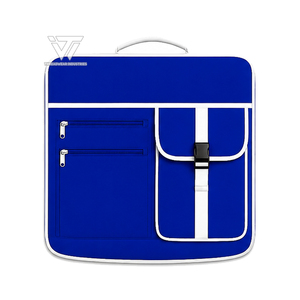 กระเป๋าใส่เสื้อผ้าปักลายสมาคมหญิงกรีก Zeta Phi Beta แบบพับได้สำหรับเดินทางพร้อมช่องซิป - Product Image 3