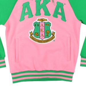 Sudadera con Capucha Rosa Verde AKA con Gráfico de Escudo Bordado, Sudadera con Capucha de Forro Polar Elegante e Informal para Mujer - Product Image 5