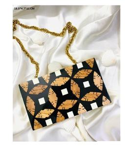 Designer Women's Resin Clutch Handbag Acrylic <b>Evening</b> Party Purse with Birthday Gift for Wedding and Bridal Occasions - Product Image 1