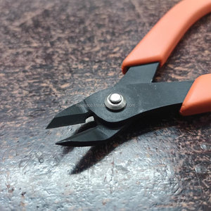Heavy Duty Stainless Steel <b>Flush</b> Cutting Pliers 12 AWG Wire Professional Lightweight Maxi Shear <b>Cutter</b> High Quality 5" Jewelry - Product Image 6