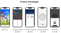 Imprimante UV à plat intelligente AI Mini A5 avec tête d'impression XP600 pour l'impression de coques de téléphone portable et de codes QR